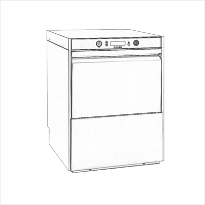 ../frankl24shop/Frontlader Gastrospülmaschine Starkstrom (16A) mit Ablaufpumpe